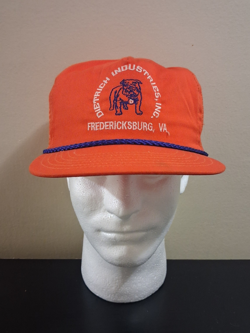 Dietrich Industries Orange Rope-Trim Cap - Fredericksburg, VA